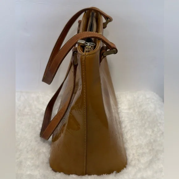 Vintage Louis Vuitton Cognac Monogram Vernis Tote - Picture 7 of 16